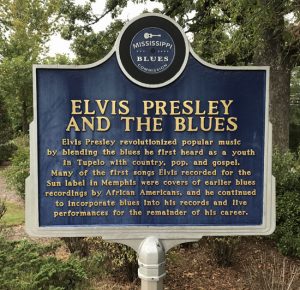 Elvis Presley and the Blues Historical Marker in Tupelo